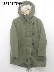 ■ ◎ AS KNOW AS PINKY アズノゥアズピンキー ライナー付 モッズ コート カーキ レディース  【中古】 【1108020002529】