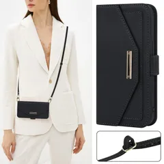 【新着商品】鏡 いphone13 ミニ ショルダー ケース 手帳型 ストラップ付き ケース ミラー カード収納 財布 mini iphone13ミニ ケース クロスボディケース 13 肩がけ 耐衝撃 レザー iphone スマホケース iphone 13min