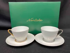Noritake ノリタケ ペア カップ&ソーサー 金銀