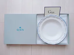 未使用　ジアン　Gien オアゾブルー　ディナープレート　1枚 ☆オワゾブルー・フルーツ デザートプレート4枚セット | GIEN