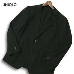 UNIQLO ユニクロ 通年★ コンフォート テーラード シングル アンコン ジャケット Sz.L メンズ 黒