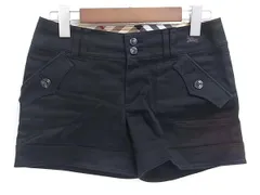 ■美品■ BURBERRY バーバリーブルーレーベル コットン×ポリウレタン ショートパンツ ボトムス サイズ 36 洋服 ブラック系 DI8481