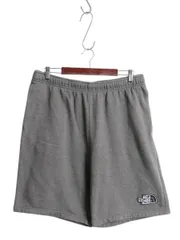 【お得なクーポン配布中!】 ノースフェイス ポケット付き スウェット ショートパンツ メンズ L 古着 ショーツ 短パン トレーナー 裏起毛 ワンポイント シンプル グレー