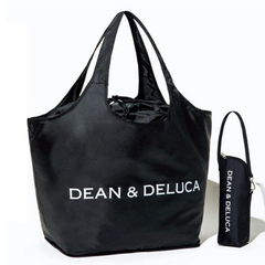 ２点セット　DEAN&DELUCA  ディーン& デルーカ　エコバッグ　 トートバッグ  ブラック  保温bottleポーチ グレー ブラック