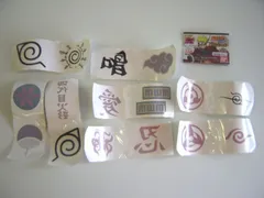 ♯Igy18AZナルトNARUTO疾風伝ボディシール8種