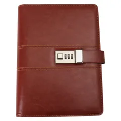 ☆ ブラウン ☆ A5 ☆ ダイアルロック付き手帳 スケジュール ビジネス システム手帳 a5 25mm システム 手帳 スケジュール帳 日記帳 ビジネス手帳 スケジュール手帳 メモ帳 リングタイプ 6穴 バインダー ノート ペンホルダー