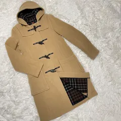 グローバーオール　GLOVERALL　裏チェック　ダッフルコート　英国製　ベージュ