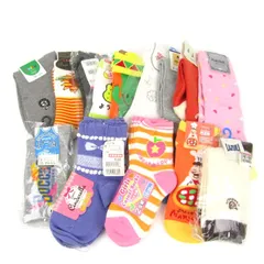 靴下 14点セット キャラクターなど 子供用 ソックス まとめて 大量 キッズ 女の子用 【中古】