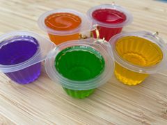 ゼリー　カラフル　キーホルダー　カップ　スイーツデコ　バッグチャーム