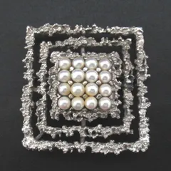 美品 TASAKI タサキ パールブローチ ペンダントトップ シルバー レディース 古着 中古 USED