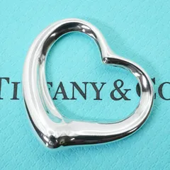 TIFFANY オープンハート XL 特大 ビッグ ネックレス J256023 極美品 オールドティファニー オープンハート XL ネックレス
