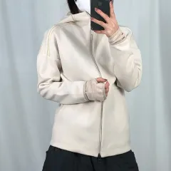 adidas(アディダス) ベージュ ZNE ジップアップパーカー フード付き 85 250403