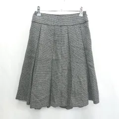 ◇ ⊇ KUMIKYOKU 組曲 膝上丈 フレア スカート サイズS ブラック レディース E  【1502060034029】