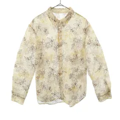 リリーブラウン 花柄 ぼかし花柄刺繍長袖シャツ F ベージュ系 Lily Brown LWFT196001 レディース 【中古】  【230818】