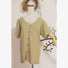 つつむ　ななめボタンルーズカーディガン●ベージュ
