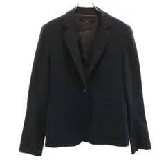 theory セオリー 日本製 テーラードジャケット 2 ブラック レディース 古着