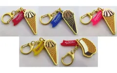 【中古】キーホルダー 全5種セット 「クラシエ ヨーロピアンシュガーコーン メタルキーホルダー」