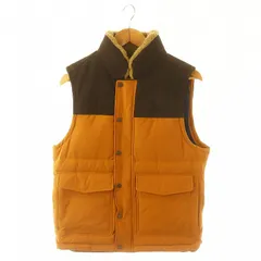 ティンバーランド Timberland ダウンベスト ジップアップ 切替 M ブラウン ライトブラウン /HK ■OSのサムネイル