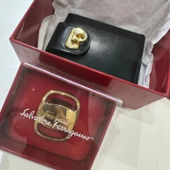 F【フェラガモ】【お得な２点セット】お財布＆スカーフリング