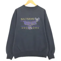 US古着 しっかりめ生地 NFL チームスウェット ボルチモアレイブンズ 黒 US古着 しっかりめ生地 NFL チームスウェット ボルチモア