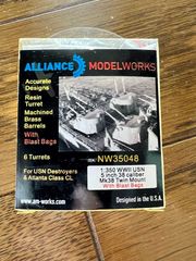 【Alliance Model Works】（NW35048）1/350 wwii 米海軍5インチ38口径Mk38ツインw