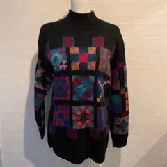 L.L.BEAN ニット　セーター　ヴィンテージ　古着　レトロ　エルエルビーン　黒　ブラック　ユニセックス