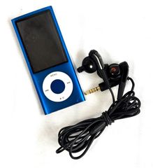 iPod A1320 Apple iPod nano 5世代 ブルー 8GB  /SONY MDR-NC033 イヤホン ブラック 現状品