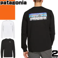 パタゴニア patagonia ロンT Tシャツ ロングスリーブ P-6ロゴ レスポンシビリティー メンズ 長袖 2025年秋冬新作 ロゴ ブランド 白 ホワイト LONG SLEEVED P-6 LOGO RESPONSIBILI TEE 38518