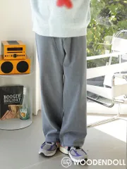 ウッディンドール デニムパンツ カラーパンツ ワイドバギー ホワイトデニム スケボー big boy 系 WOODEN DOLL パンツ メンズ レディース ジーンズ ブルー