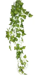インテリア 壁掛け アンティーク 雑貨 】 造花 人工 1本 フェイク 壁掛 アイビー グリーン 緑 観葉植物 植物 吊り 【 (1本)