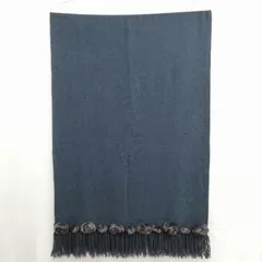 FENDI ミンクファー付き マフラー ネイビー超美品 FENDI ミンクファー付き マフラー ネイビー超美品