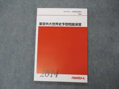 VG06-025 代ゼミ 代々木ゼミナール 東京外大世界史予想問題演習 東京