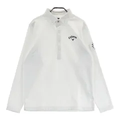 サイズ：M CALLAWAY キャロウェイ  裏起毛 長袖ポロシャツ 総柄 ホワイト系 [240101510030] ゴルフウェア メンズ ストスト