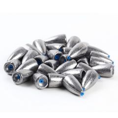【迅速発送】Poisson（ポアソン） チューブ入りバレットシンカー 釣り 重り ワーム テキサスリグ (10ｇ 30個)