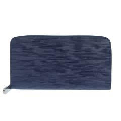 【本物保証】 新品同様 ルイヴィトン LOUIS VUITTON エピ ジッピーウォレット M61873 ラウンドファスナー長財布 ブルー