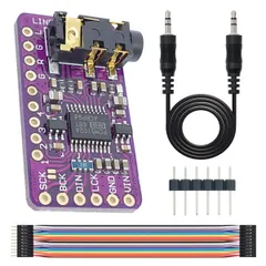 【即日発送】for 音声モジュール コンバーター Arduino アナログ - デジタル 用 ボード プレーヤー 3.5mm フォーマット PHAT オーディオ GY-PCM5102 インターフェイス I2S ケーブル、デュポン モジュール デコーダ ケーブル