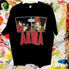 AKIRA レトロ リプリント Tシャツ 半袖 メンズ 新品 個性的 黒 新品 新品未使用 レトロ 個性的 奇抜 エモい カットソー 攻め 前衛的 ヴィンテージリプリント 古着 男性 衣類 トップス お洒落 ハイデザイン ジョーカー金田バイク ネオ東京
