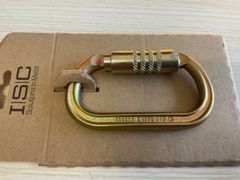 ISC Oval Supersafe スチール　カラビナ　40kN  アーボリスト　造園　ツリー　クライミング　林業　ツリーケア　伐採