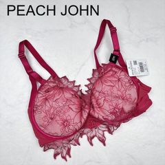 【新品タグ付き】PEACH JOHN　ピーチジョン　フェロモンブラサマーフラワー　ブラジャー　E70　BERRY RED　ランジェリー　下着　プレゼント　ギフト　レース　刺繍