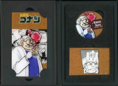 【中古】グッズセット 阿笠博士 缶バッジブック 「名探偵コナン」 少年サンデープレミアムSHOP限定