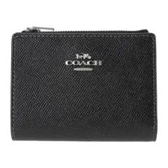 新品 コーチ COACH 2つ折り財布 レザー バイフォールド ウォレット ブラック
