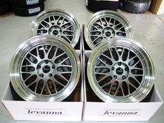 深リム メッシュ levanna V10-EX FFT 19inch 5H114.3 8.5J+42 9.5J+40 新品輸入タイヤ 225/40R19 クラウン カムリ マークX RX-8