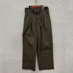 LEMAIRE ルメール 太畝 コーデュロイ パンツ 34 カーキ グレー