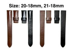 手工品　腕時計レーザーベルト　Dバックルタイプ：バルキー型、スリム型 サイズ幅：20-18ミリ、21-18ミリ