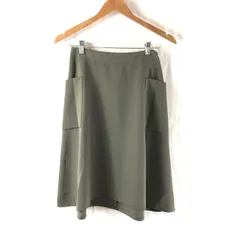 デプレ DES PRES スカート フレア 台形 ポケットデザイン タグ付き 日本製 カーキ 34サイズ 874687のサムネイル