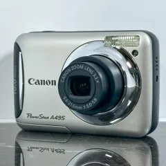 【美品】Canon PowerShot A495 シルバー 単3電池駆動 Amazon | PowerShot A495 シルバー Canon | コンパクト 通販