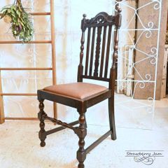 s*n様 L3705-209-1 英国アンティーク オーク ダイニングチェア レ L3705-209-2 英国アンティーク オーク ダイニングチェア レザー