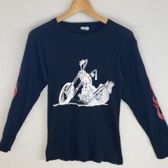 モーガン ペッカーズ サーマル カットソー 長袖 ブラック Sサイズ チョッパー ハーレー ショベル ビンテージ アメリカ製