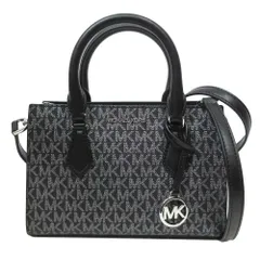 マイケルコース ハンドバッグ Michael Kors シェイラ PVC スモール センタージップ 2WAY サッチェル 35H3S6HS5B BLK/SILVER レディース