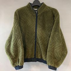 Hurley ハーレー ボアフリースジャケット ジップアップ スタンドカラー モスグリーン 緑  レディース Sサイズ